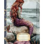 Composition Notebook: Premium College Ruled Mermaid Notebook | Oceanside Burgundy Illustration | Gift for Nature Lover | School and Work Journal