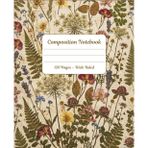 Composition Notebook: Pressed Wildflowers Pattern: 120 Pages, Wide Ruled Paper, 7.5 x 9.25 inch, Vintage Aesthetic Floral Cover for School, Students and Journaling