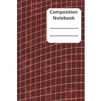 Composition Notebook: Wide Ruled | 6 x 9 inches | 100 pages | Piano and Music notes | Burgundy