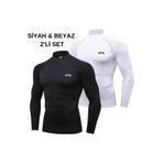 COMPRESSİON BOĞAZLI FUTBOL BODY-FİTNESS BODY- BOĞAZLI BASKETBOL & VOLEYBOL BODY 2'Lİ SET YARIMBOĞAZ2Lİ