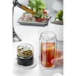 Comprox Çift Katlı Cam Bitki Çayı Ihlamur Demliği Filtre Kahve Demliği Bitki Çayı Bardak Çay French Press
