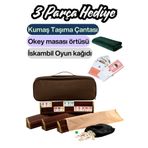 Comprox Eser Damla Oval Okey Takımı, Doğal Ahşap Oval Okey Takımı (101 OKEY OYUN SETİ) Ahşap 1. Sınıf Masif