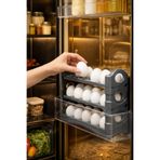 Comprox GRİ Buzdolabı Kapak İçi 3 Katlı Yumurta Düzenleyici yumurtalık
