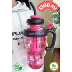 Comprox Ice Cream Detox Su Şişesi 1300ML BPA İçermez Spor Matara - Taşınabilir ve Hafif