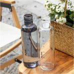 Comprox Sağlıklı Cam Su Şişesi 700ML Motivasyonlu Sızdırmaz Matara Suluk Borosilikat Cam