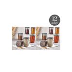 Comprox Vip Ahmet 12'lı 1200ml Set Etiketli Füme Kumsal Kare Saklama Kabı Seti Erzak Saklama Kabı Kavanoz