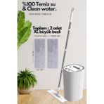 Comprox Yarı Otomatik Akıllı Mop Seti,temiz Su ile Temizlik 3lt + Kirli Su 5lt + 2lt Smart Mop