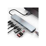 comse Pro Air Uyumlu Usb Type-c Hub Dönüştürücü Çevirici Çoklayıcı Usb Hdmı Micro Sd 8 Girişli Macbook