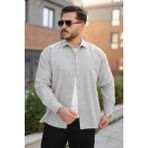 Comstar Erkek Basic Kışlık Günlük Oduncu Gri Kaşe Ceket - 2XL