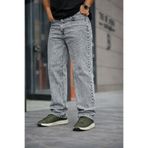 comstar Erkek Bol Paça Basic Yüksek Bel A.Gri Baggy Pantolon