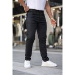 comstar Erkek Esnek Basic Yüksek Bel Siyah Dar Kot Pantolon