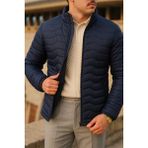 Comstar Erkek Günlük Astarlı Lacivert Şişme Mont - 3XL