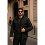 Comstar Erkek Günlük Comfort Siyah Şişme Mont - XL