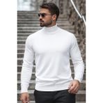 Comstar Erkek Kışlık Basic Uzun Boğazlı Beyaz Kazak - 2XL