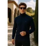 Comstar Erkek Kışlık Slim Fit Lacivert Kazak - XL