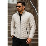 Comstar Erkek Kışlık Trend Krem Kapitone Şişme Mont - 4XL