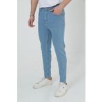 comstar Erkek Likralı Jean Boyfriend Denim Açık Mavi Kot Pantolon