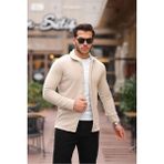 Comstar Erkek Polar Rahat Kalıp Gömlek - Taş - 2XL
