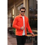 Comstar Erkek Polar Rahat Kalıp Gömlek - Turuncu - XL