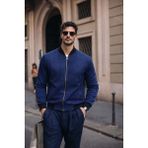 Comstar Erkek Relax Fit Lacivert Süet Nubuk Ceket