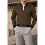 Comstar Erkek Smart Casual Haki Nubuk Ceket - XL