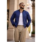 Comstar Erkek Trend Basic Günlük Premium Lacivert Nubuk Ceket - 3XL