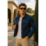 Comstar Erkek Trend Cepli Slim Fit Klasik K.mavi Kot Ceket - 2XL