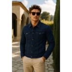 Comstar Erkek Trend Cepli Slim Fit Klasik Lacivert Kot Ceket