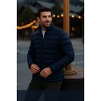 Comstar Erkek Trend Günlük Dik Yaka Kışlık K.lacivert Şişme Mont - 2XL