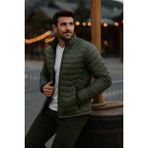 Comstar Erkek Trend Premium Haki Şişme Mont - 3XL