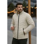 Comstar Erkek Trend Premium Krem Şişme Mont - XL