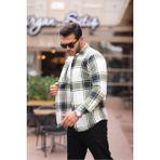 Comstar Kareli Polar Gömlek - Yeşil - 2XL