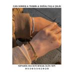 C&On Design Aşk Çift Hediyesi Çift Bileklik Özel Yazılı