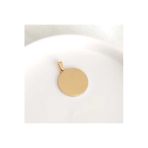 C&On Design Çelik Gold Yuvarlak Plaka Kolye Ucu 2,5Cm