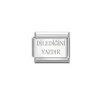 C&On Design Kişiselleştirilebilir Dilediğini Yazdır Çelik Italyan Charm Bileklik Ek Linki
