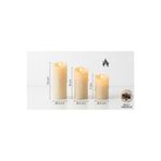 C&On Design Pilli 3’lü LED Mum Seti - Yumuşak ve Kesintisiz Işıklı Dekoratif Aydınlatma