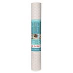 Con-Tact Brand Lüks Kumaş Astarlar, Yapışkan Olmayan Çekmece ve Raf Astarı, Çok Fonksiyonlu Koruyucu Astar, 45,72 cm x 4', Savoire Soluk Gri, 1 Rulo Paket
