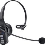 Conambo Mikrofonlu Bluetooth Kulaklık 5.0, Gürültü Azaltma, Kablosuz Telefon Kulaklığı, 22 Saat Konuşma Süresi, Sessiz Tuş, Cep Telefonu, iPhone, Android, Araba Sürme, İş ve Ofis ve Online Sınıf için