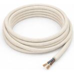 Conana Dekoratif Kumaş Aydınlatma Elektrik Kablosu (2x0,50 Ttr) (Ekru) 1 Metre
