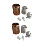 CONANA Duy Lalesi Ve E27 Duy (BAKIR RENK) Plastik (2 ADET) ROSEGOLD 10 x 10