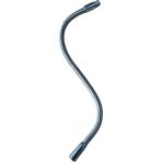 Conana Masa Lambası Aplik Vb Için Kıvrımlı Spiral Hortum Metal 8 mm 30 cm - gümüş