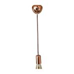 CONANA Sarkıt Lale Duy - Kumaş Kablo - (BAKIR RENK) (AMPUL DAHİL DEĞİLDİR) 70cm Plastik rosegold_kumaş 53 x 110