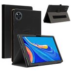 CONAPIKA DOOGEE U11 için Tablet Kılıfı, Ultra İnce PU Deri Kapak Katlanır Stand Koruyucu Kılıf Araba Uyku/Uyanma Mıknatıslı Kılıf Kapak Kalem Tutucu ve El Kayışı Doogee U11 için, Siyah