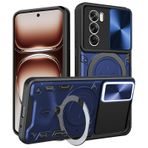 CONAPIKA Oppo Reno 12 5G için cep telefonu kılıfı, askeri kalite, sağlam stant koruyucu kılıf, TPU esnek çerçeve + sert polikarbon arka taraf, darbeye dayanıklı, metal halka ayaklı ve kamera korumalı,
