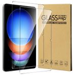 CONAPIKA Xiaomi Pad 6S Pro 12,4 inç için koruyucu folyo, 2 adet 9H sertlikte, çizilmez, kabarcıklara karşı sertleştirilmiş cam, ekran filmi, 2,5D HD netliğinde, yüksek hassasiyet, parmak izi