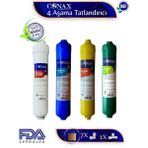 Conax Su Arıtma Alkali Mineral Detox Tatlandırıcı Filtre 4 Aşama Filtre Seti