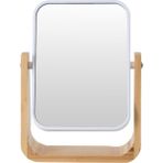 Concept Bambu Büyüteçli Ayna Beyaz 16X5.8X21.8 - standart