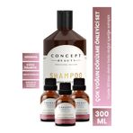 Concept Beauty Çok Yoğun Dökülme Önleyici Saç Bakım Seti-nane Yağı-sarımsak Ekstratı-kafein Özlü Doğal Şampuan