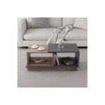 Concept Orta Sehpa - Modern Dekoratif Tasarım Antrasit-Antik Ceviz