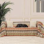 Concept Softmicro Boho Etnik Desenli Mikrofiber Koltuk Örtüsü ve Şalı, Kaymaz 180X300 cm - 0,6 x 19 x 29 cm